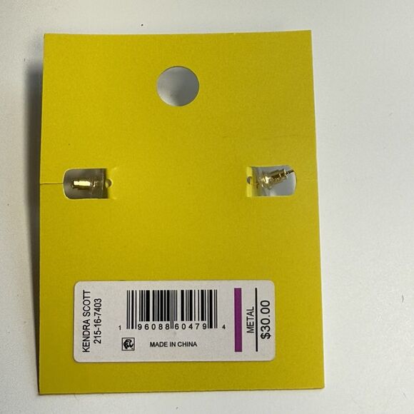 Kendra Scott x Target 14k Gold Over Brass Kat Huggie Earrings New - Picture 5 of 5